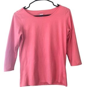 Woman's Columbia 3/4 Sleeve Shirt Salmon Color‎